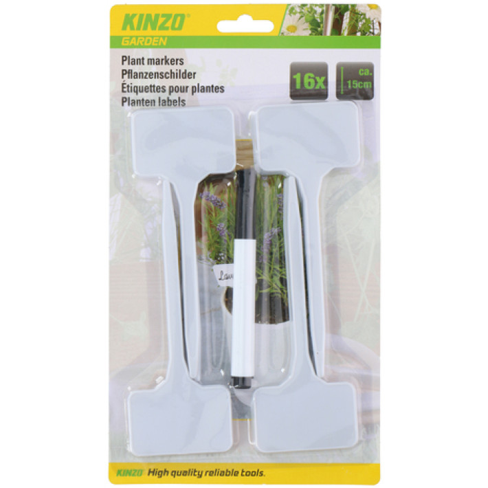 KINZO PLOČICE ZA OZNAČAVANJE BILJAKA 16/1 14,8X5,7X0,2 KINZO PLOČICE ZA OZNAČAVANJE BILJAKA 16/1 14,8X5,7X0,2