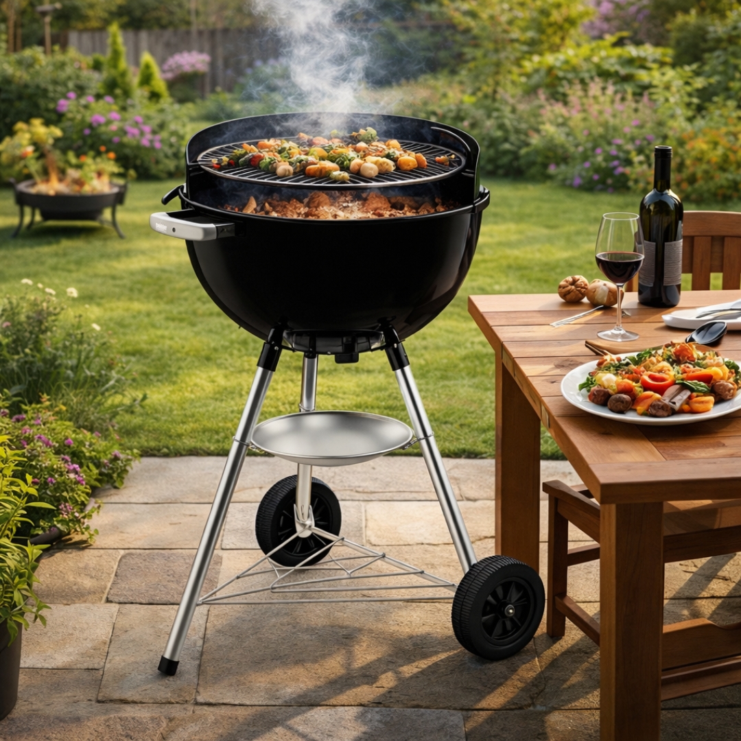  ROŠTILJ NA UGALJ BAR-B-KETTLE 47CM, BLACK