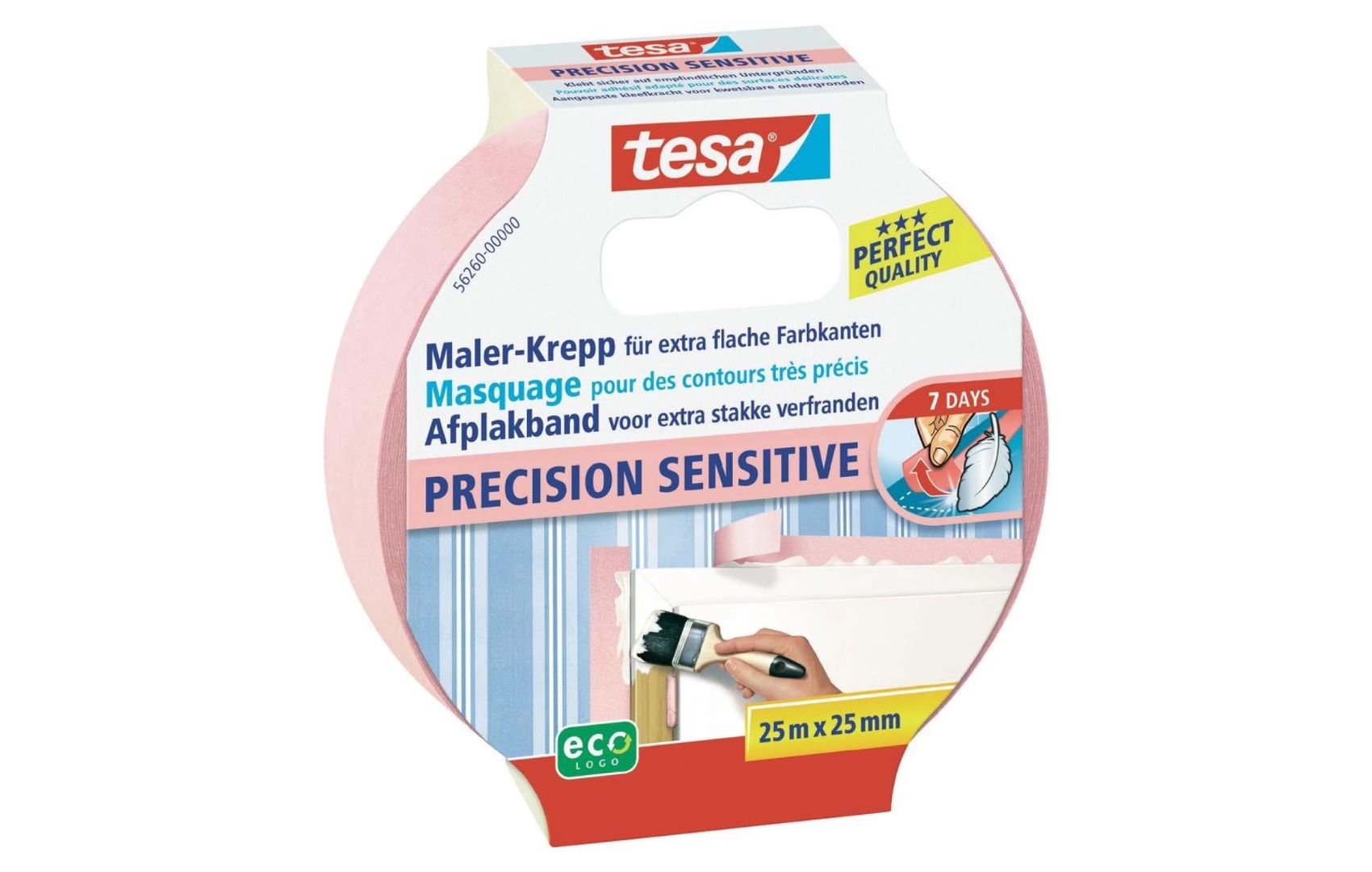 TESA Krep traka od ekstra mekanog roze papira