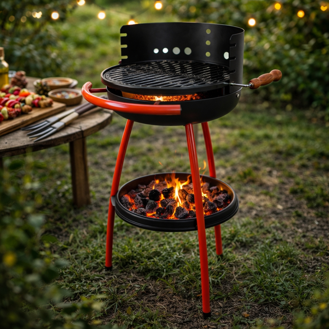  Roštilj fi 500mm s emajliranom rešetkom