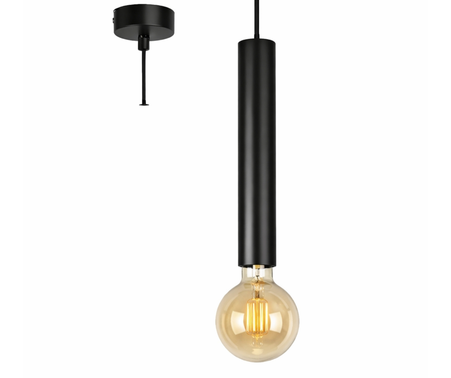  Visilica Tube Black 1xE27