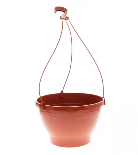 PLASTOFLEX VISEĆA SAKSIJA FI26CM SA NOSAČEM  PLASTOFLEX VISEĆA SAKSIJA FI26CM SA NOSAČEM