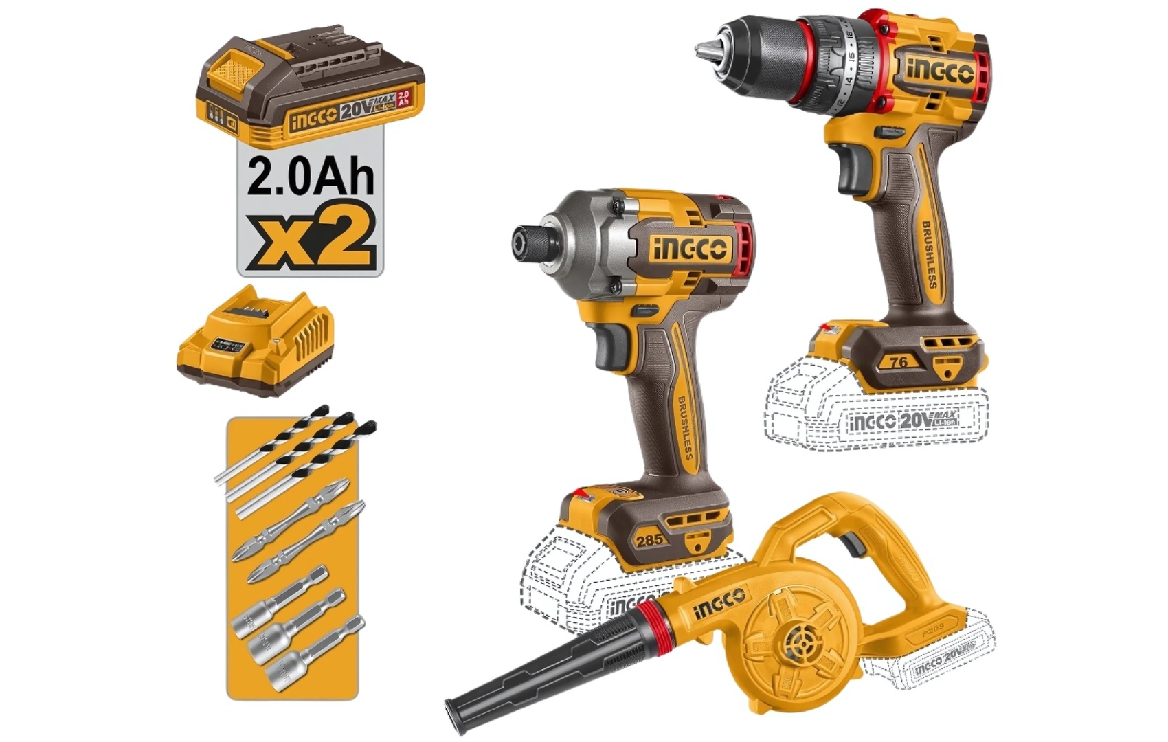  Set aku alata COSLI250182E 3/1