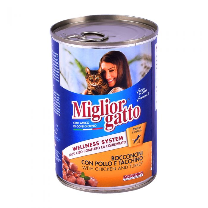 MIGLIOR GATTO HRANA ZA MAČKE PILETINA I ĆURETINA 405G MIGLIOR GATTO MIGLIOR GATTO HRANA ZA MAČKE PILETINA I ĆURETINA 405G MIGLIOR GATTO