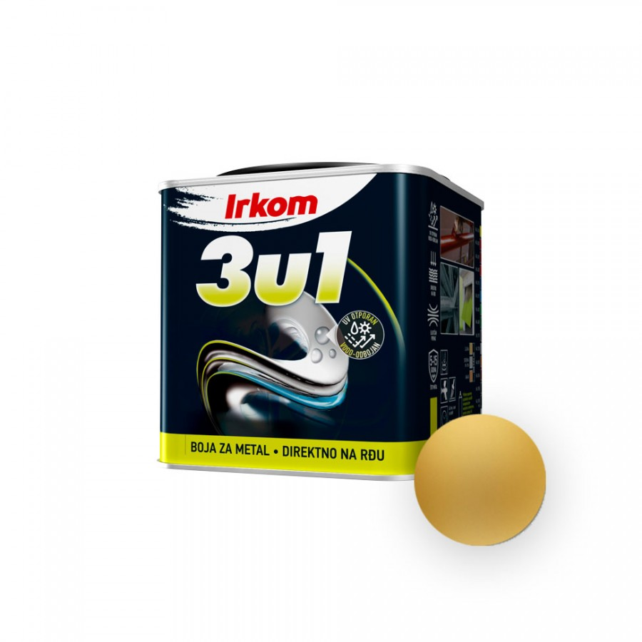 IRKOM 3U1 METALIK ZLATO 0,75L (12564) IRKOM 3U1 METALIK ZLATO 0,75L (12564)