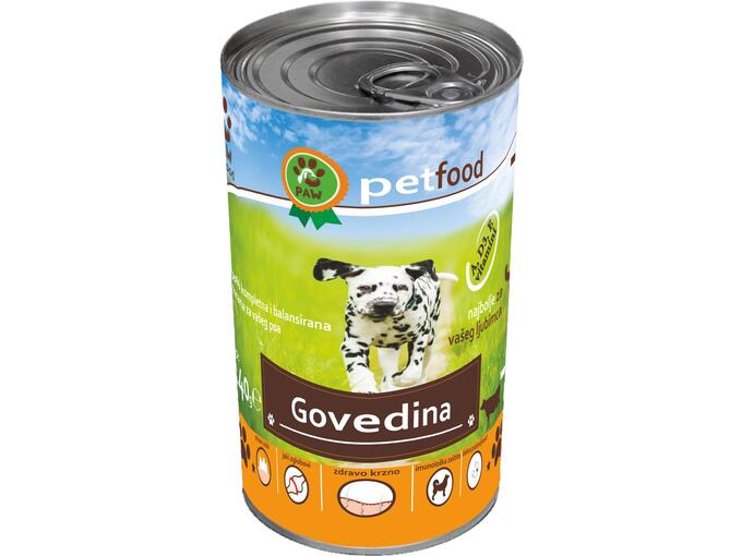 PAW PETFOOD HRANA ZA PSE GOVEDINA 1240G PAW PETFOOD PAW PETFOOD HRANA ZA PSE GOVEDINA 1240G PAW PETFOOD