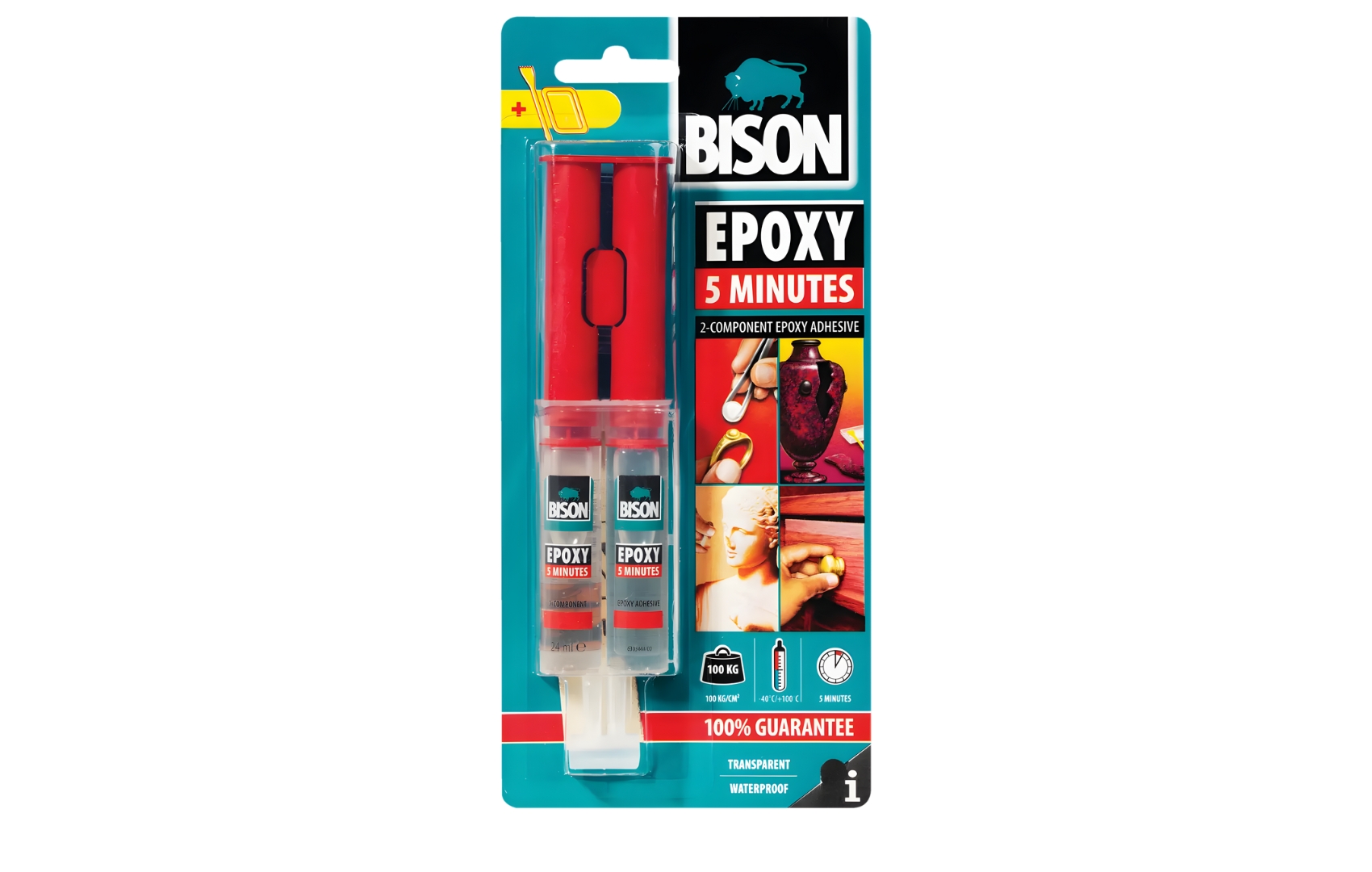 BISON Dvokomponentno ljepilo Epoxy 5 min 24 ml
