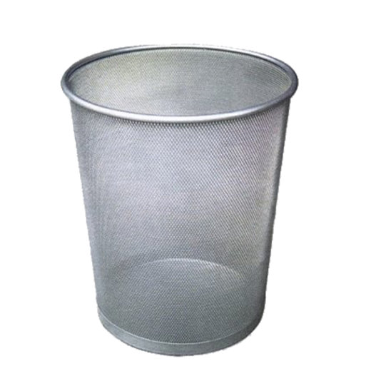 KOŠ ZA SMEĆE METALNI SREBRO