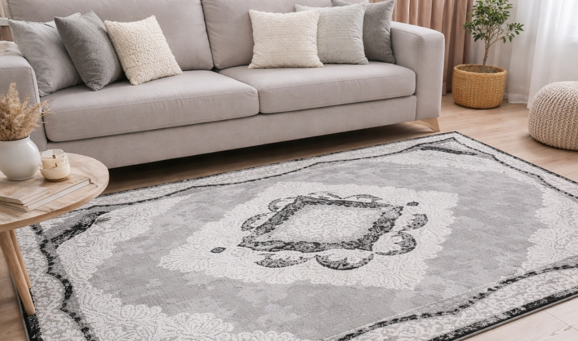 SAFYUN Tepih Zeugma Z1068 grey black 140x200 cm