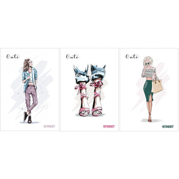 STREET SVESKA MEKA A5/54 DIKTO CUTE STREET SVESKA MEKA A5/54 DIKTO CUTE