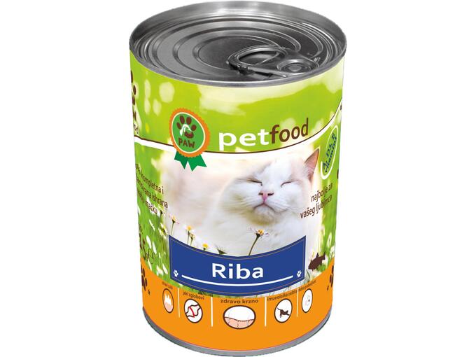 PAW PETFOOD HRANA ZA MAČKE RIBA 415G PAW PETFOOD PAW PETFOOD HRANA ZA MAČKE RIBA 415G PAW PETFOOD